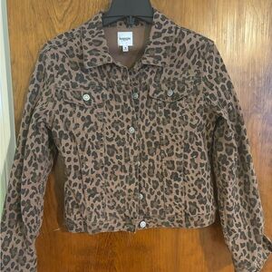 Kensie Brown Leopard Print Jacket